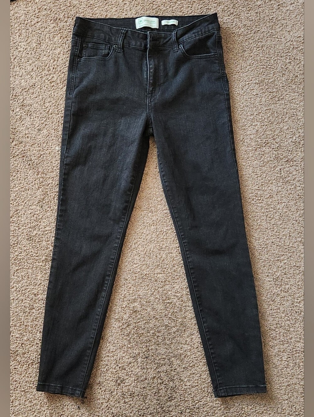 RE/Generation by Celebrity Pink Meadow High Rise Skinny Jeans Black 9 / 29